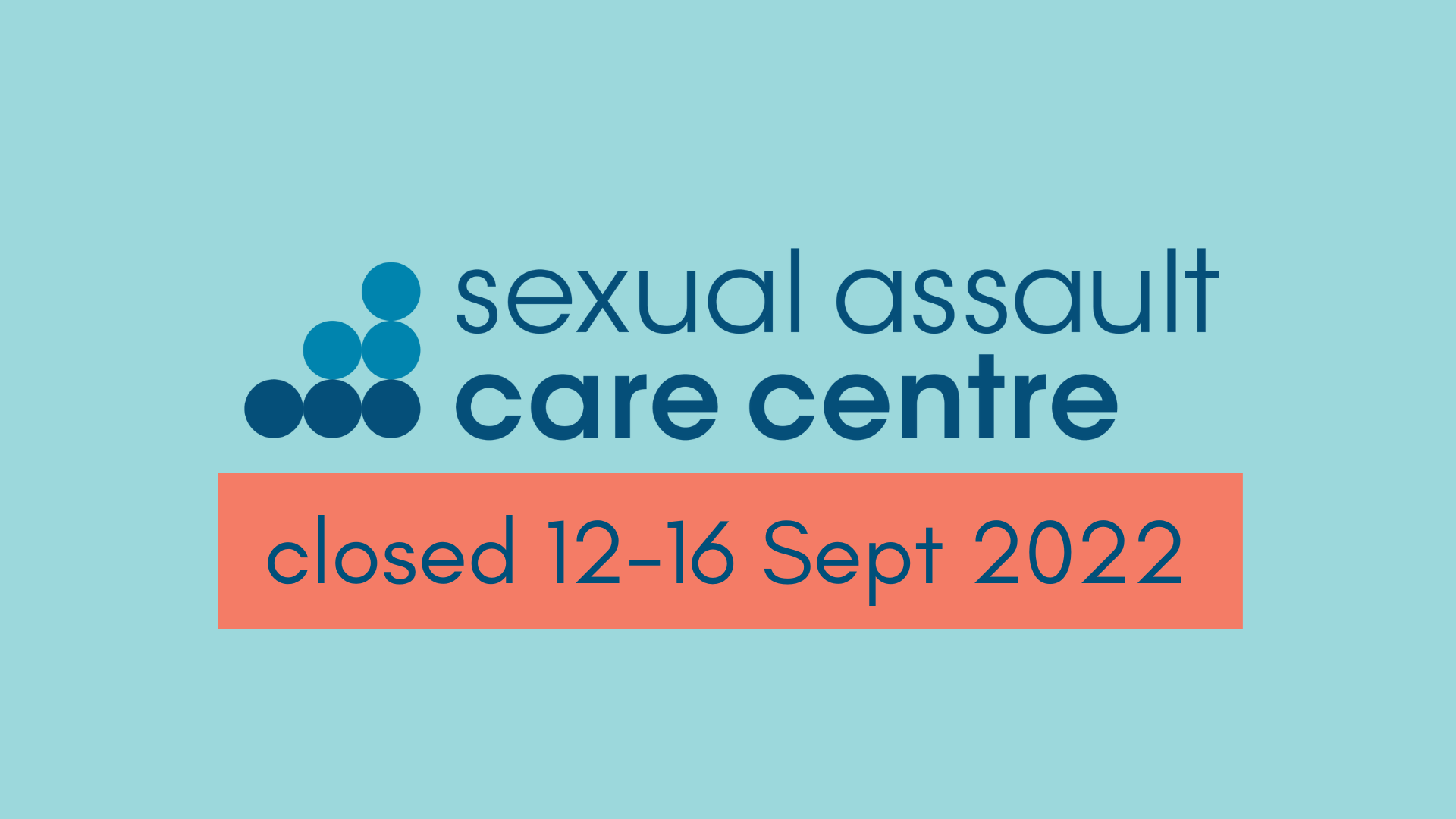 SACC will be closed from 12 to 16 Sept 2022